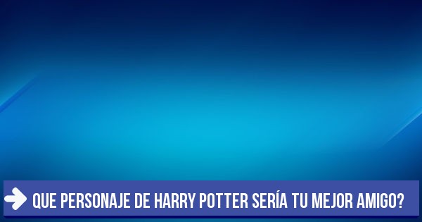 Test: Que personaje de Harry Potter sería tu mejor amigo?