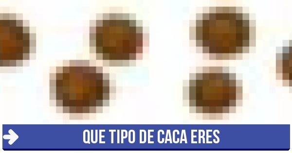 Caca de cabra - Que tipo de caca eres